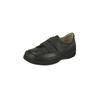 Klettschuh NATURAL FEET "Stockholm XL", Damen, Gr. 39, schwarz, Leder, casual, Schuhe, mit Platzhalter-Sohle