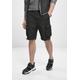 Stoffhose URBAN CLASSICS "Herren Double Pocket Cargo Shorts" Gr. S, US-Größen, schwarz (black) Herren Hosen Stoffhosen