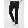 Slim-fit-Jeans JACK & JONES "JJIGLENN JJORIGINAL CB 774 NOOS", Herren, Gr. 31, Länge 30, schwarz (schwarz denim), Denim/Jeans, Obermaterial: 70% Baumwolle, 28% Polyester, 2% Elasthan, Abriebeffekte, modisch, slim fit knöchellang, Jeans