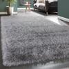 Hochflor-Teppich PACO HOME "Glamour 300" Gr. 1, grau, B:60cm H:70mm L:100cm, Polyester, Teppiche, Uni Farben, mit weichem Glanz Garn, auch als Läufer erhältlich