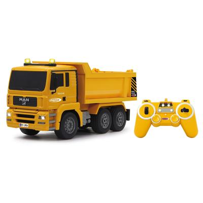 RC-Truck JAMARA "Muldenkipper MAN 2,4 GHz" Fernlenkfahrzeuge gelb Kinder mit Signallichtern