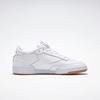 Sneaker REEBOK CLASSIC "CLUB C 85", Gr. 37,5, weiß (weiß, light, grau, gum), Leder, sportlich, Schuhe Skaterschuh Sneaker low