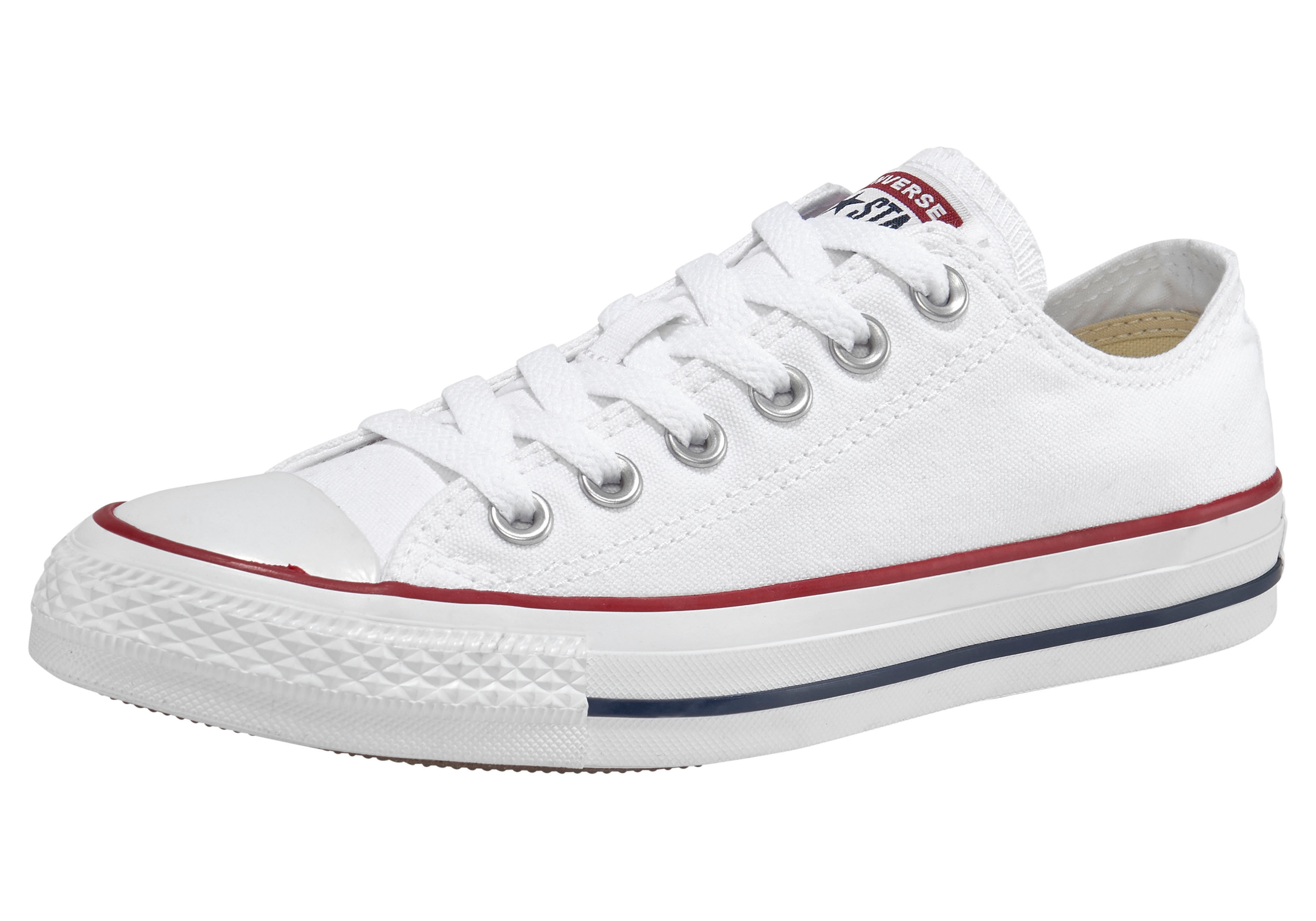 Sneaker CONVERSE "Chuck Taylor All Star Core Ox", Damen, Gr. 37,5, weiß, Textil, Schuhe Skaterschuh Canvassneaker Sneaker low
