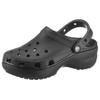 Clog CROCS "Classic Platform Clog W", Damen, Gr. 41, schwarz, Croslite, unifarben, modisch, Schuhe, Plateau, Sommerschuh, Schlappen, Hausschuh, trendige Plateausohle