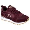 Sneaker SKECHERS "OG 85 - GOLDN GURL", Damen, Gr. 36, rot (weinrot), Veloursleder, Textil, Synthetik, sportlich, Schuhe, Schnürschuh, Original-Retro-Jogginschuh mit Air-Cooled Memory Foam