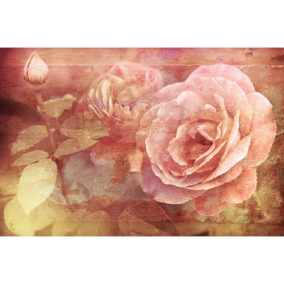 PAPERMOON Fototapete "Vintage Florals" Tapeten Gr. B/L: 2,5 m x 1,86 m, Bahnen: 5 St., bunt (mehrfarbig) Tapeten