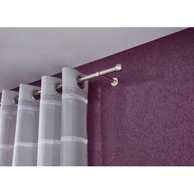 Vorhangstange GOOD LIFE "Bola" Gr. 5, silber (edelstahlfarben), L:200cm Ø:20mm, Metall, Gardinenstangen Image