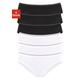 Bikinislip H.I.S Gr. 40/42, 6 St., schwarz-weiß (weiß, schwarz) Damen Unterhosen Bikini Slips