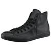 Sneaker CONVERSE "Chuck Taylor All Star Hi Monocrome Leather", Gr. 40, schwarz, Leder, sportlich, Schuhe Canvassneaker Sneaker high Sneakerboots Skaterschuh