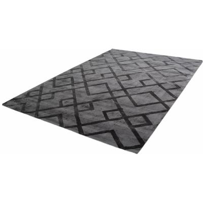 Teppich KAYOOM "Luxury 310" Gr. 4, grau (anthrazit), B:160cm H:13mm L:230cm, Viskose, Teppiche, Wohnzimmer Image