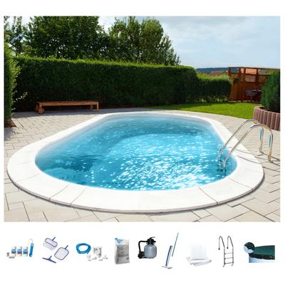 Ovalpool MY POOL BWT "PREMIUM mit sandfarbener Innenfolie", beige (weiß, sand), B:300cm H:120cm L:490cm, Schwimmbecken, Höhe 120 cm, in verschiedenen Größen Image