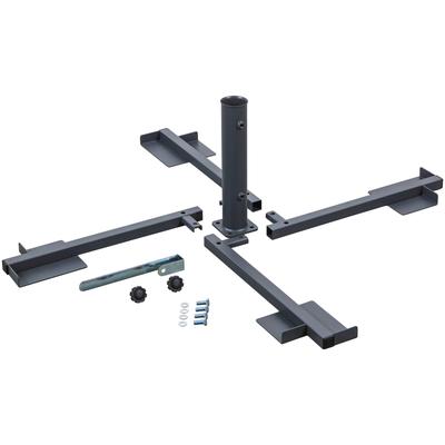Plattenständer SCHNEIDER SCHIRME "Plus", grau, B:89cm H:32,9cm, Stahl, Schirmhalterungen, für 50 mm Ø Rohr Image