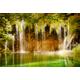 PAPERMOON Fototapete "Fairy Waterfall" Tapeten Gr. B/L: 3,5 m x 2,6 m, Bahnen: 7 St., bunt (mehrfarbig) Fototapeten