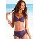 Bügel-Bikini LASCANA Gr. 40, Cup F, lila Damen Bikini-Sets Ocean Blue Bestseller