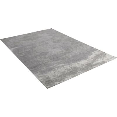 Teppich THEKO "Kapstadt Cloud" Gr. 2, silber (silberfarben), B:80cm H:5mm L:150cm, Polyacryl, Teppiche, Flachgewebe, ideal im Wohnzimmer & Schlafzimmer Image