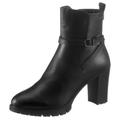 Stiefelette TAMARIS Gr. 39, schwarz Damen Schuhe Reißverschlussstiefeletten