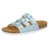 Pantolette LICO "Slipper Bioline Free Kids", Gr. 29, blau, Synthetik, Schuhe