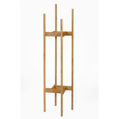 Garderobenständer ANDAS, braun (eiche), B:43cm H:165cm T:43cm, Massivholz, Garderobenständer, im skandinavian Design, aus keilverzinkter massiver Eiche Image
