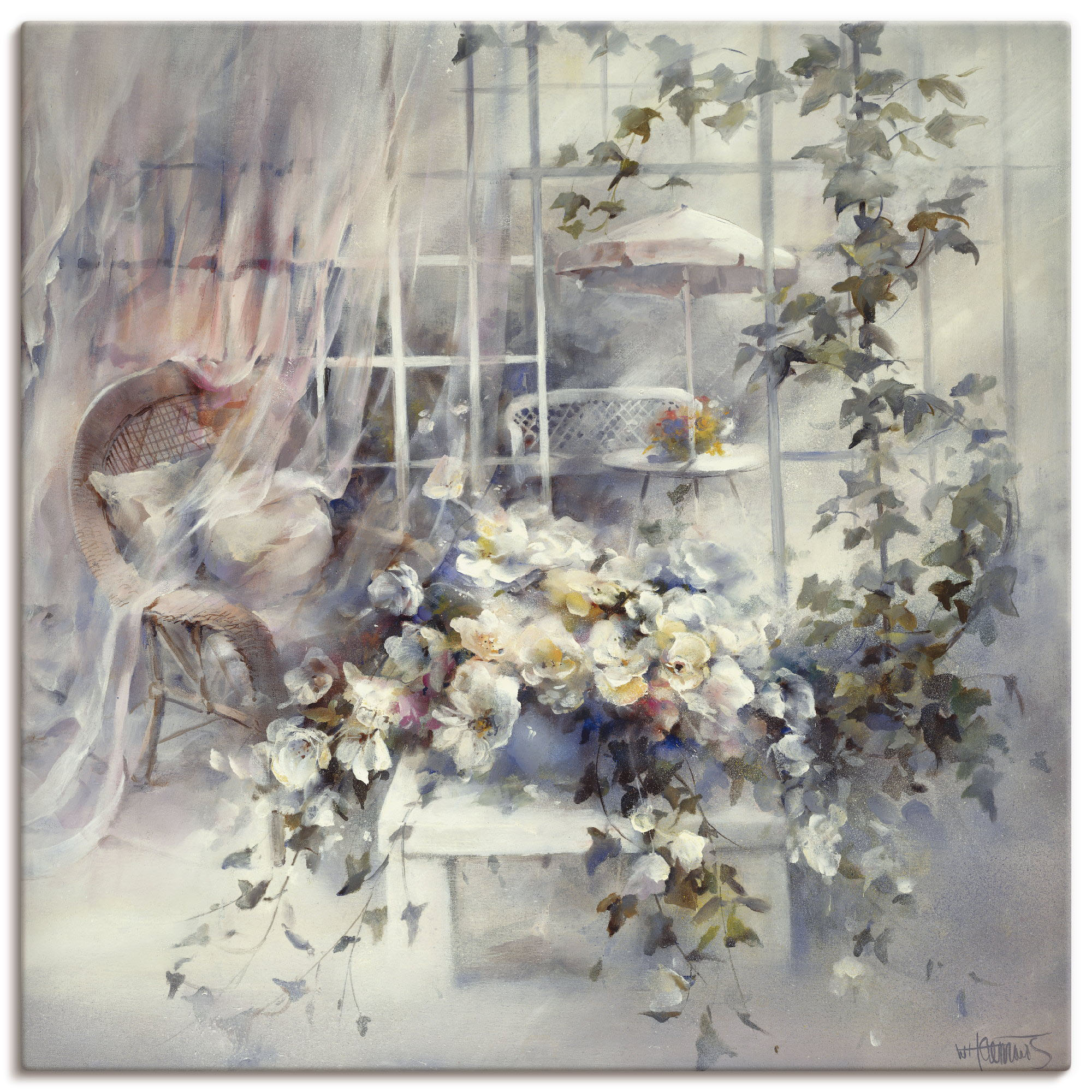 Wandbild ARTLAND "Bezaubernde Moment", weiß (farbe bild(er): weiß), B:30cm H:30cm, Canvas, Leinwand, Bilder, als Leinwandbild, Poster, Wandaufkleber in verschied. Größen Image