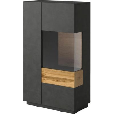 Vitrine INOSIGN "SILKE", grau (anthrazit matera, votaneichefarben), Türanschlag rechts, Schränke, Höhe 138,5 cm Image