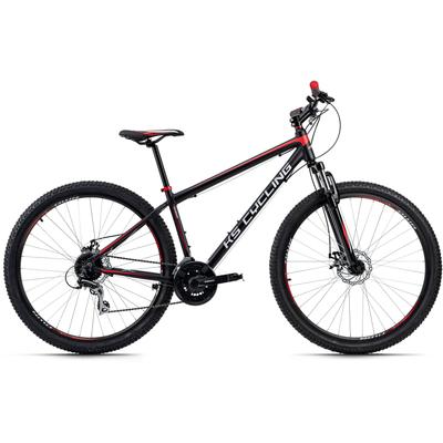 Mountainbike KS CYCLING "Xceed" Fahrräder Gr. 46 cm, 29 Zoll (73,66 cm), schwarz (schwarz, rot) Hardtail