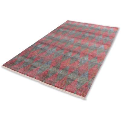 Teppich "Mystik 213", rot (rot, grün), B:160cm H:7mm L:235cm, Kunstfaser, SCHÖNER WOHNEN-KOLLEKTION, Teppiche, Vintage Look, Wohnzimmer Image