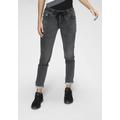 Jogg Pants KANGAROOS Gr. 42, N-Gr, grau (light, grey, used) Damen Jeans Jogger-Pants Stretchjeans Jogg Treggings Destroyed-Jeans Jeggings Slim-fit-Jeans Homewear Hose Jogginghosen