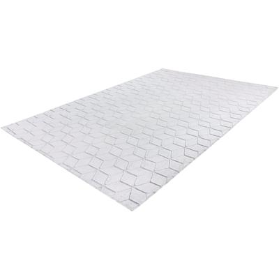 Teppich CALO-DELUXE "Jardan-1000" Gr. 2, blau (graublau, weiß), B:80cm H:20mm L:150cm, Kunstfaser, Teppiche, besonders weich durch Microfaser, Wohnzimmer Image