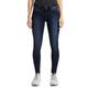 Skinny-fit-Jeans TOM TAILOR DENIM "JONA" Gr. 32, Länge 32, blau (dark stone wash denim) Damen Jeans Röhrenjeans