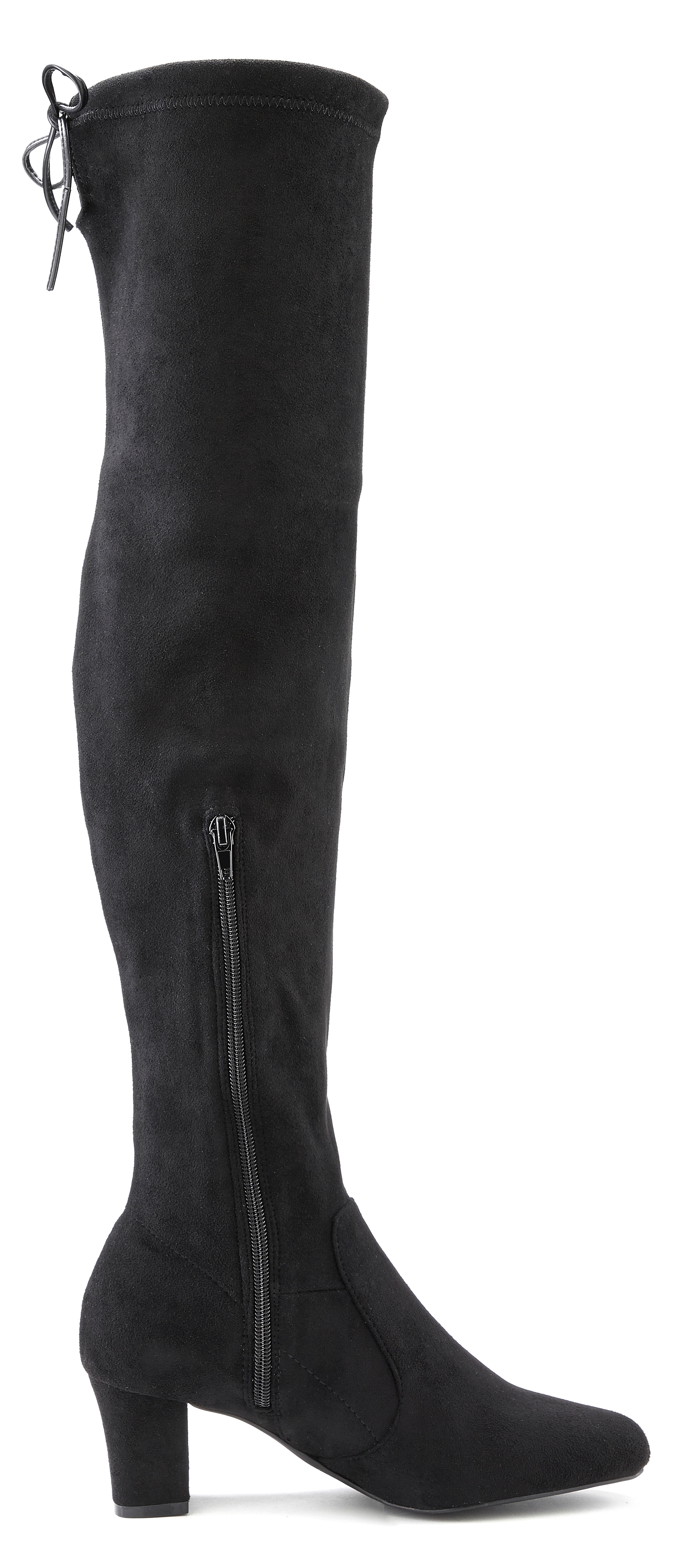 Overkneestiefel LASCANA, Damen, Gr. 41, Varioschaft, schwarz, Obermaterial: 100% Textilmaterial. Futter: 100% Textilmaterial. Decksohle: 100% Lederimitat. Laufsohle: 100% Synthetik, unifarben, Elegant, Schuhe, Slouchy Boots,Langschaft...