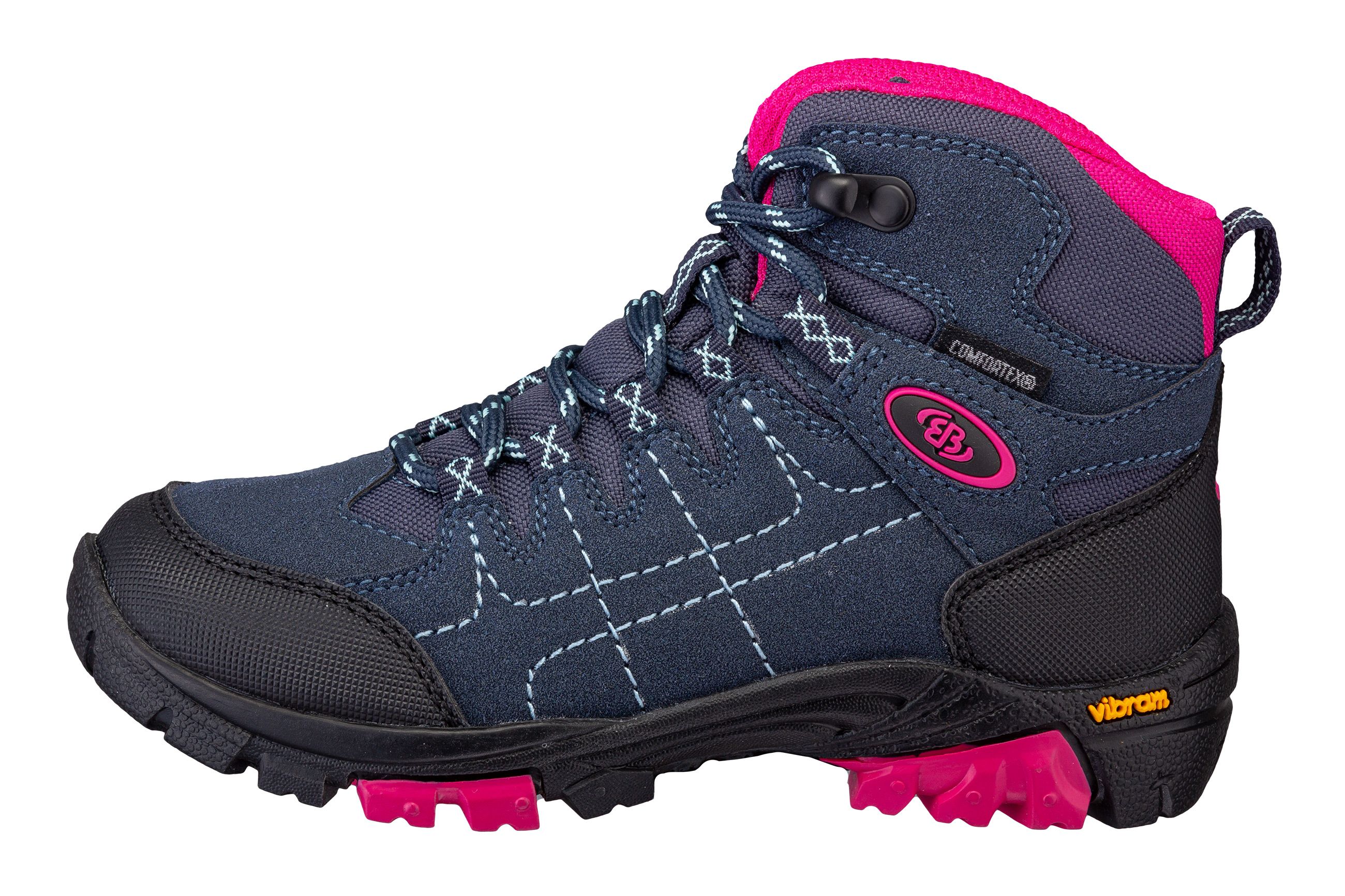 Outdoorschuh BRÜTTING "Outdoorstiefel Mount Shasta Kids High", Kinder, Gr. 40, blau, Synthetik, Schuhe Outdoorschuh