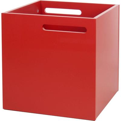 Aufbewahrungsbox TEMAHOME "Berlin", rot, B:34cm H:34cm T:34cm, Spanplatte, Aufbewahrungsboxen, mit Muldegriffen für Transport, verschiedene Farbvarianten erhältlich Image