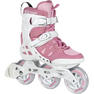 Inlineskates POWERSLIDE "Phuzion Argon Rose 100" Gr. 40, rosa (rosa, weiß), Inlineskates_Rollschuhe_Schlittschuhe, Kinder, 40, Kunstfaser, Lederimitat