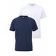 T-Shirt FRUIT OF THE LOOM Gr. XXXL (64/66), blau (marine, weiß) Herren Shirts T-Shirts