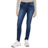 Skinny-fit-Jeans TOM TAILOR "Alexa Skinny", Damen, Gr. 31, Länge 32, grau (schwarz, stone, wash), Denim/Jeans, Obermaterial: 42% Baumwolle, 34% Polyester, 22% Viskose, 2% Elasthan, unifarben, casual, eng normal, Jeans, mit Doppelknopf-Verschluss