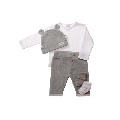 „Erstausstattungspaket LILIPUT „“Erstausstattungsset““ Gr. 62, grau Baby KOB Set-Artikel Outfits in kuschelweicher Qualität“
