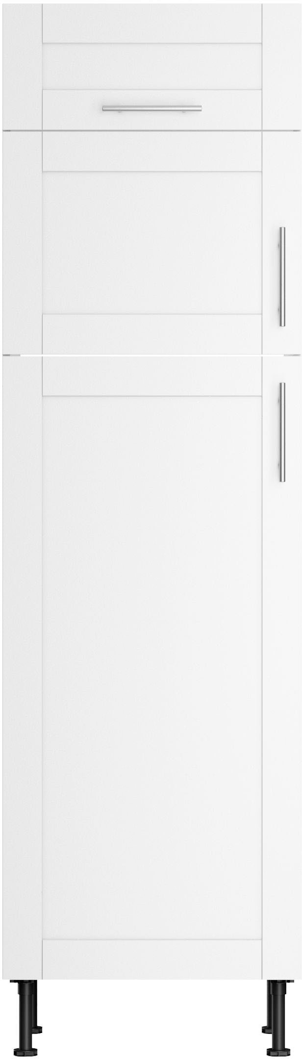 Kühlumbauschrank KOCHSTATION "KS-Ahus", weiß (weiß matt, weiß), B:60cm H:211,8cm T:58,4cm, Schränke, Breite 60 cm Image