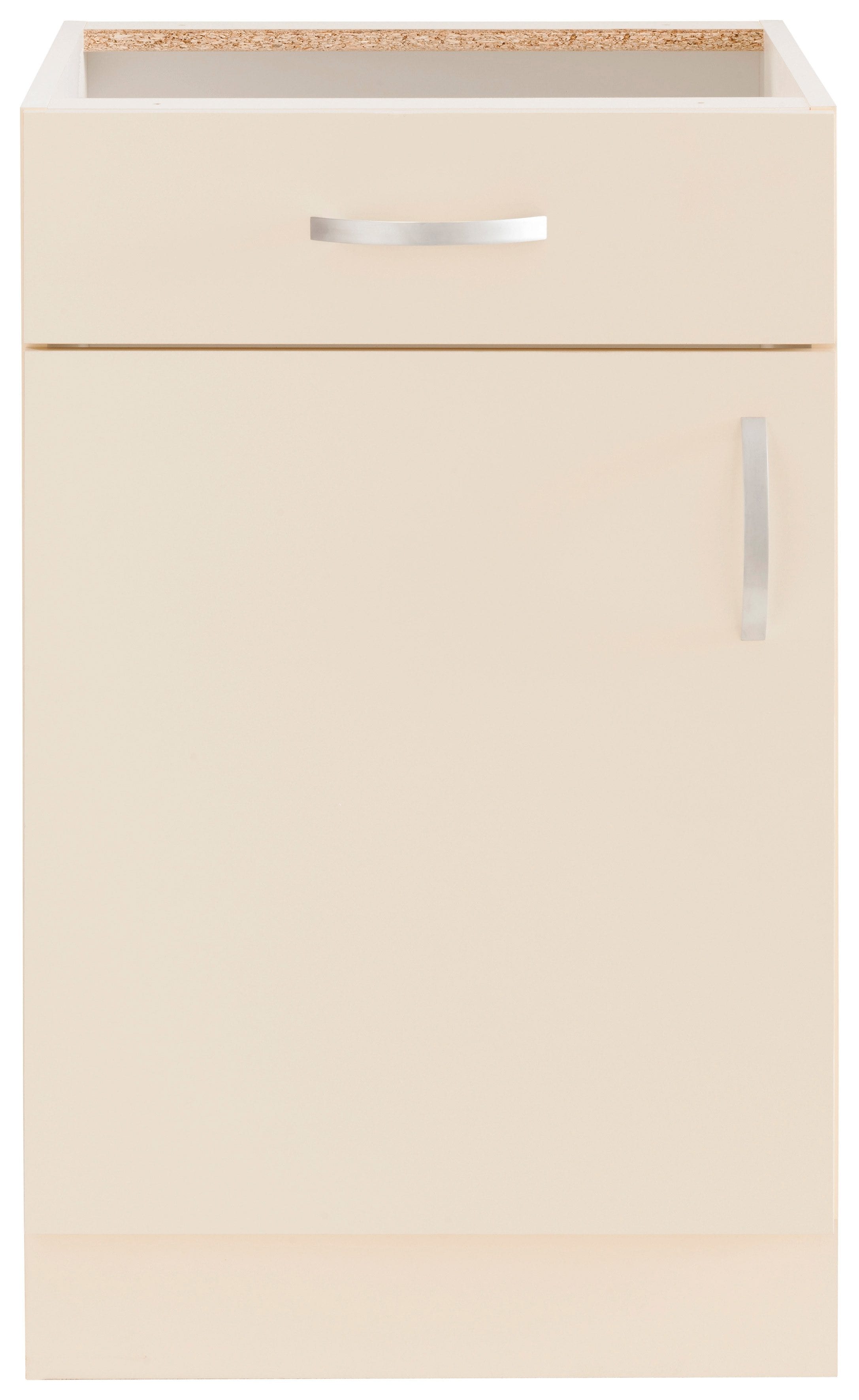 Unterschrank WIHO KÜCHEN "Flexi", beige (front und korpus: magnolia), B:50cm H:82cm T:57cm, Schränke, Unterschrank, Breite 50 cm