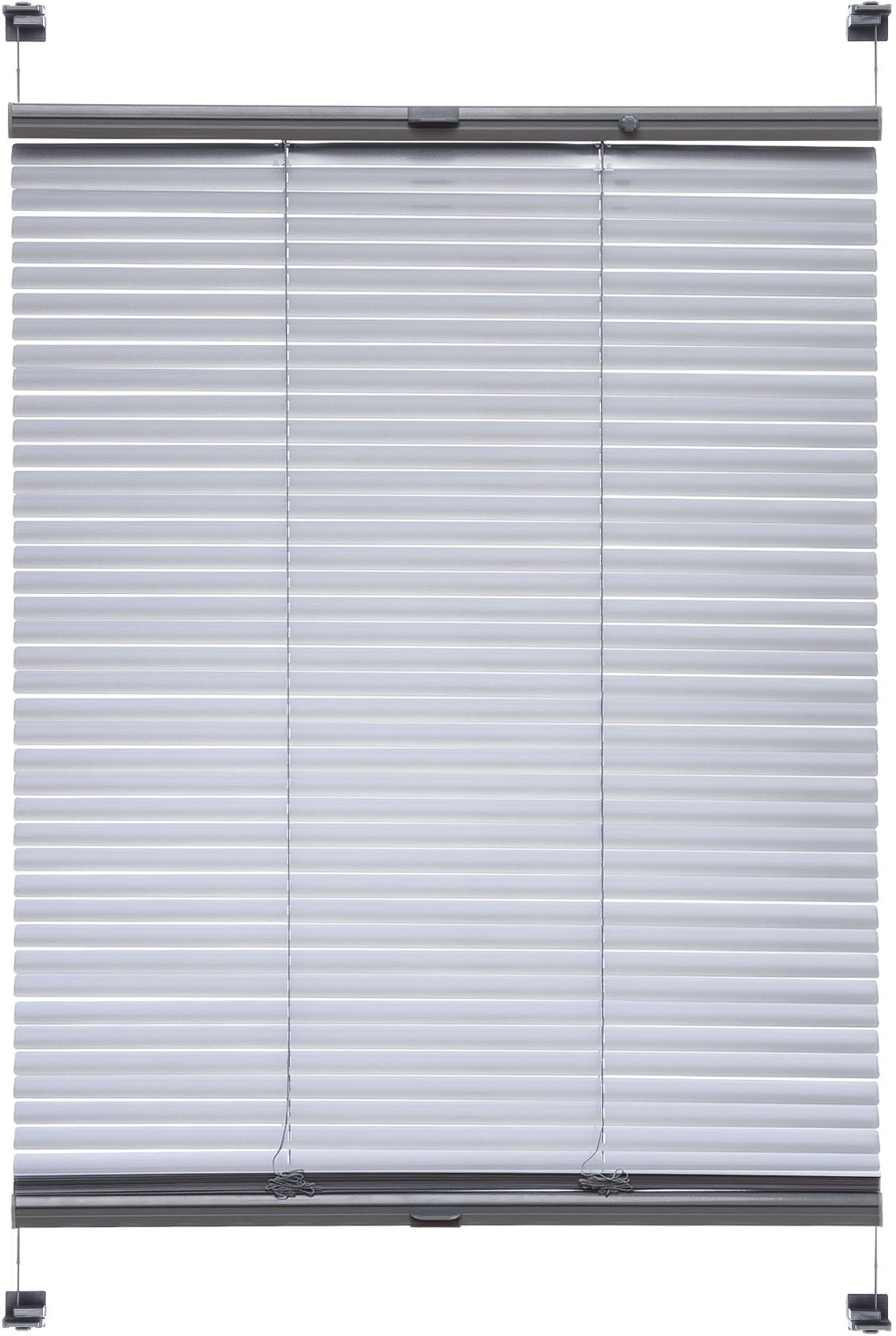 Jalousie LIEDECO "Klemmfix-Aluminiumjalousie" Gr. 4, silber (silberfarben), B:90cm H:130cm, Jalousien Image