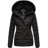 "Steppjacke NAVAHOO ""Milianaa"" Gr. S (36), schwarz Damen Jacken Edle Winterjacke mit weicher Kunstfell-Kapuze"