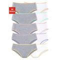 Jazz-Pants Slips PETITE FLEUR Gr. 44/46, 10 St., grau (grau, meliert, weiß) Damen Unterhosen Jazzpants