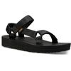 Sandale TEVA "Midform Universal", Gr. 42, schwarz, Textil, sportlich, Schuhe, mit Klettverschluss