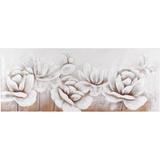 Home affaire Gemälde Flowers, Blumen-Blumenbilder, 150/60 cm weiß Bilder Wohnaccessoires