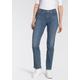 Gerade Jeans LEVI'S "314 Shaping Straight" Gr. 32, Länge 30, blau (mid indigo blue used) Damen Jeans Gerade Bestseller