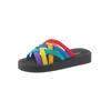 Badepantolette SIEBI`S, Gr. 37, schwarz, Synthetik, Schuhe Badelatschen Damenschuh Pantolette
