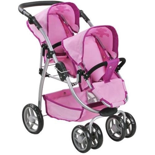 „Puppen-Zwillingsbuggy KNORRTOYS „“Buggy Big Twin, UMA. Das Einhorn““ Puppenwagen rosa (uma. das einhorn, rosa) Kinder Puppenwagen -trage für Zwillinge“