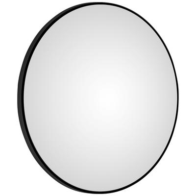 LED-Lichtspiegel TALOS, schwarz (schwarz matt), Ø:100cm, Spiegel, rund, mit indirekter LED Beleuchtung in schwarz matt Ø 100 cm Image