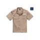 Langarmhemd BRANDIT "Herren Short Sleeves US Shirt" Gr. S, US-Größen, beige Herren Hemden Oberhemden