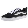 Sneaker VANS "Filmore", Gr. 45, schwarz-weiß (schwarz, weiß), Leder, Textil, sportlich, Schuhe Sneaker low Skaterschuh, angelehnt an das Design vom Sk8 Low