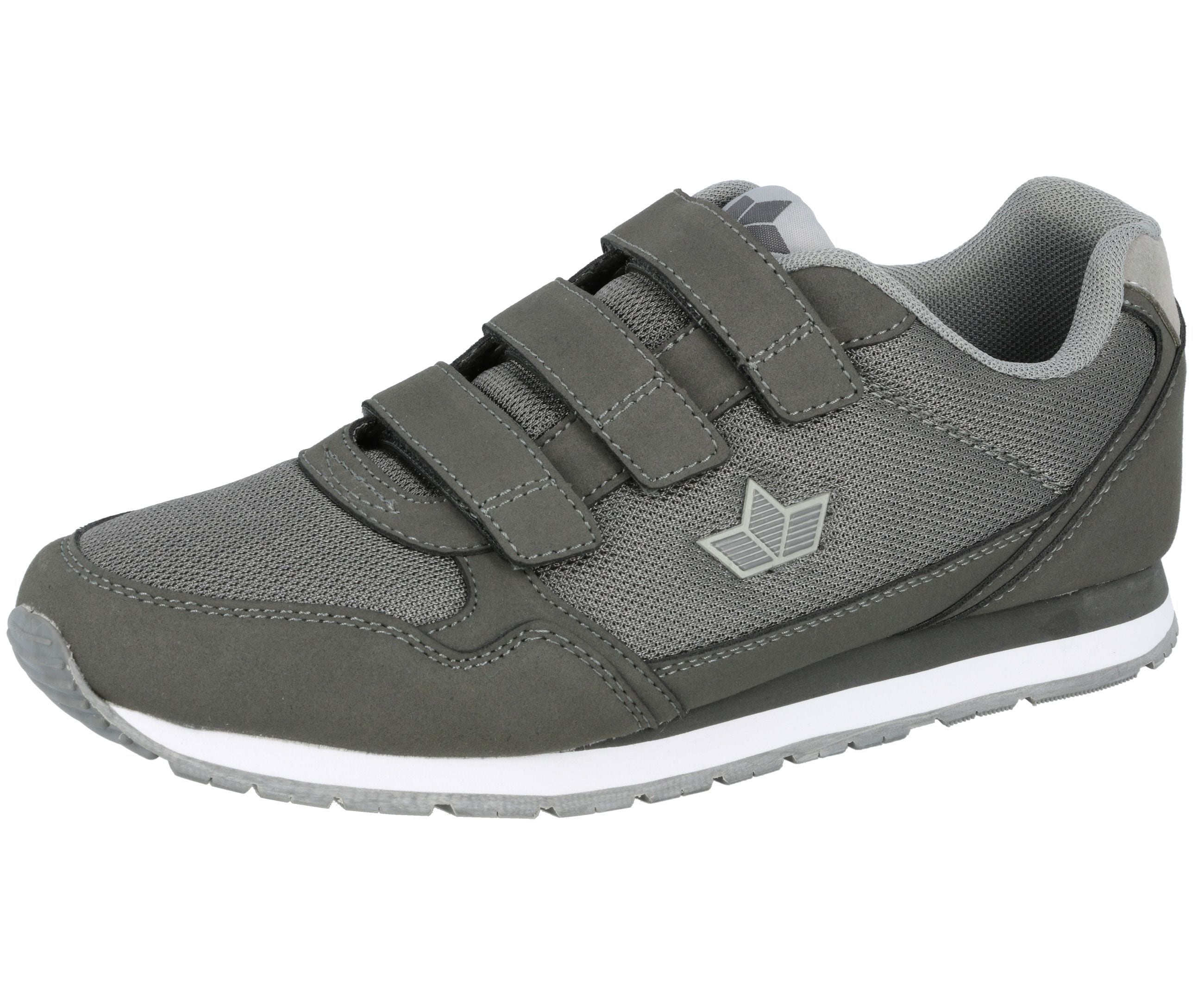 Hallenschuh LICO "Joggingschuh Simon V", Herren, Gr. 46, grau, Synthetik, Schuhe Hallenschuh
